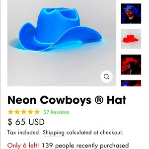 Neon Cowboys hat